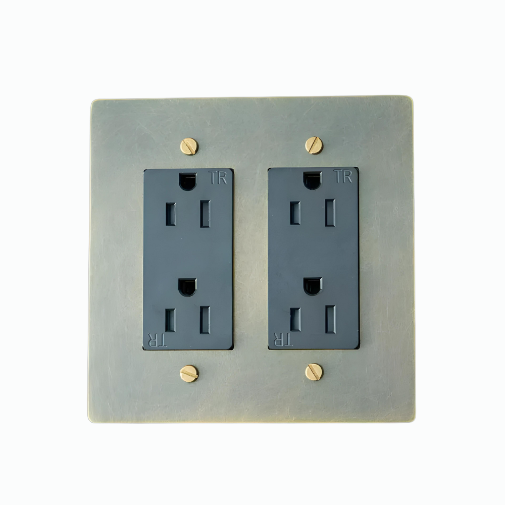 KLAS / Brass US Outlet (2-Gang) - Handle Shop Couture