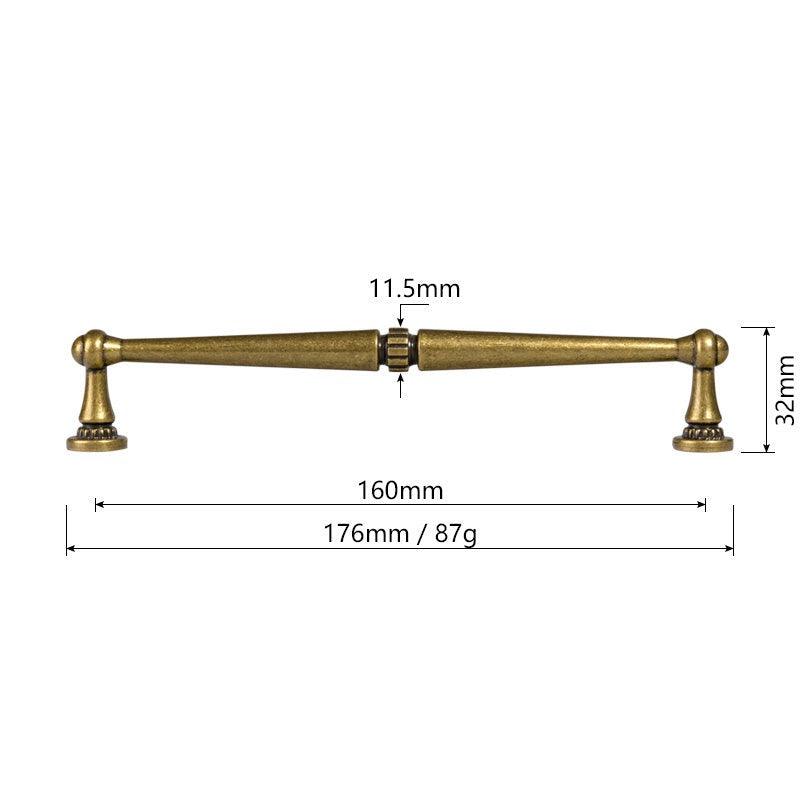 ALLES / SOLID ZINC HANDLES / ANTIQUE BRASS & SILVER - Handle Shop Couture 