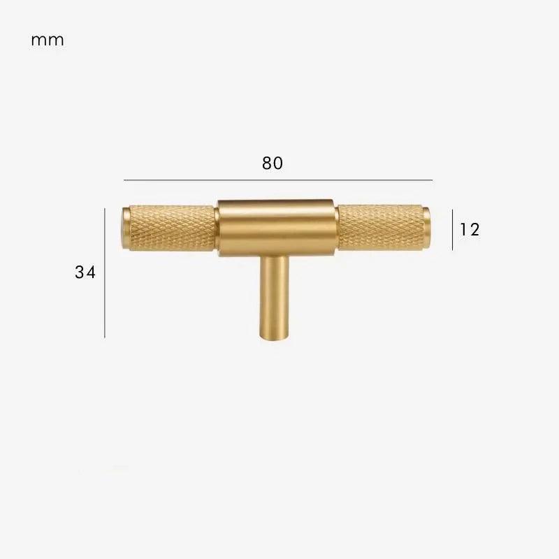 BOSPORUS / Solid Brass T-Pull - Handle Shop Couture 