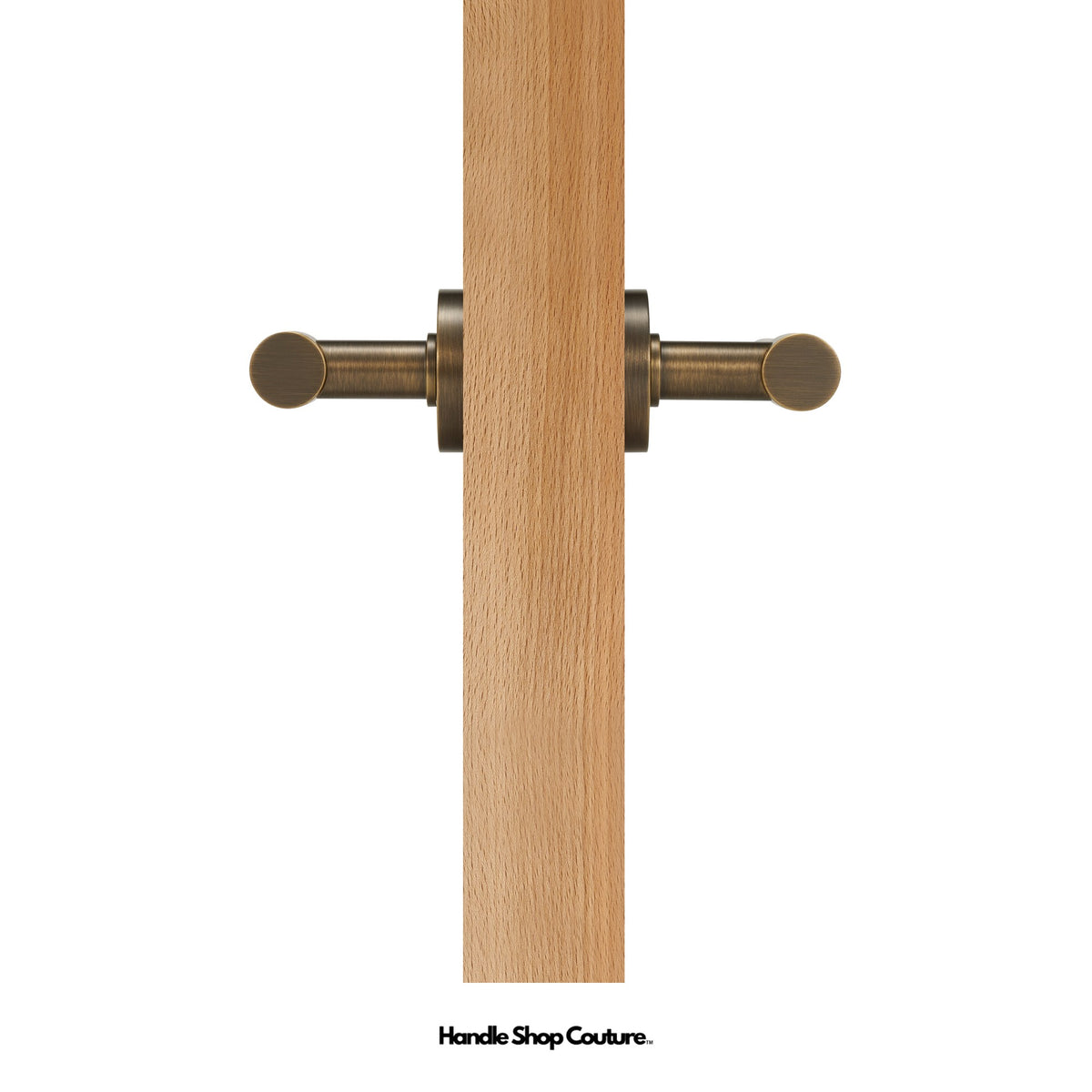 DELOS lever handle, Antique Brass, Dummy Set (Fixed)