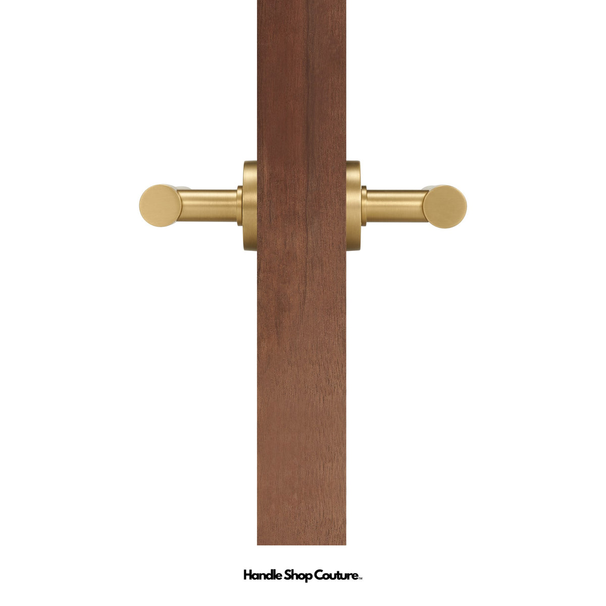 DELOS lever handle, Satin Brass, Dummy Set (Fixed)
