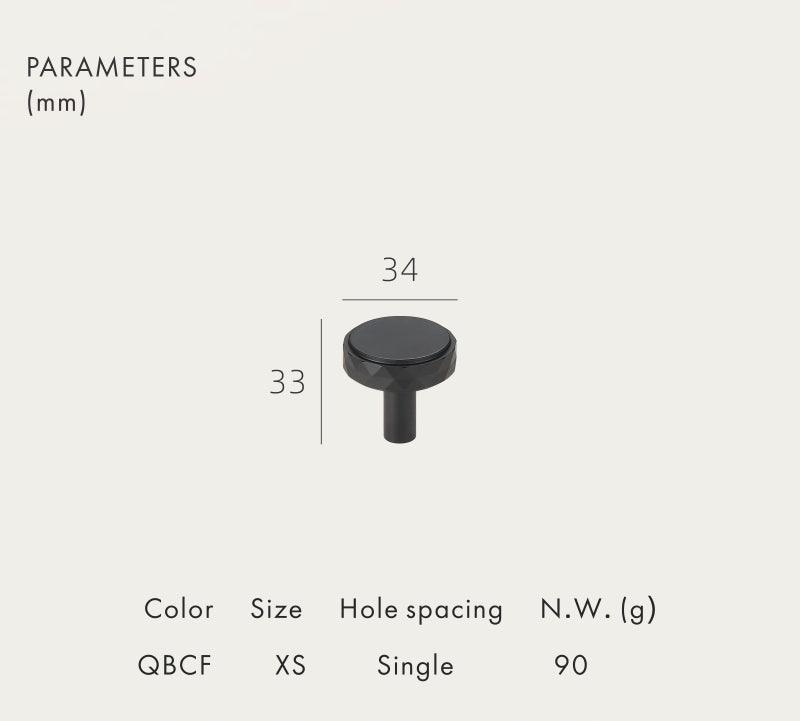 DIAMANTE / SOLID BRASS HANDLES / DIAMOND KNURL - Handle Shop Couture 