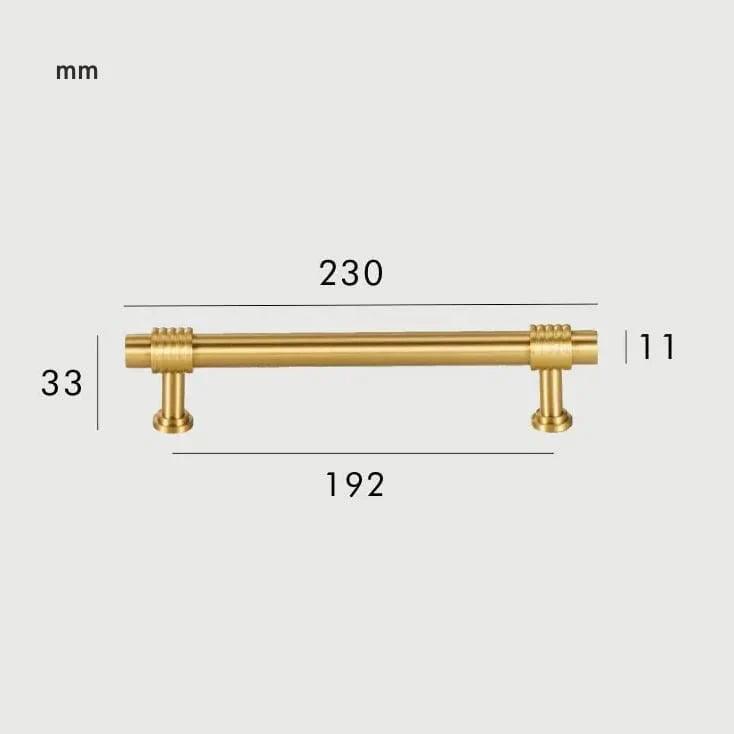 DRIFT / Solid Brass Handle - Handle Shop Couture 
