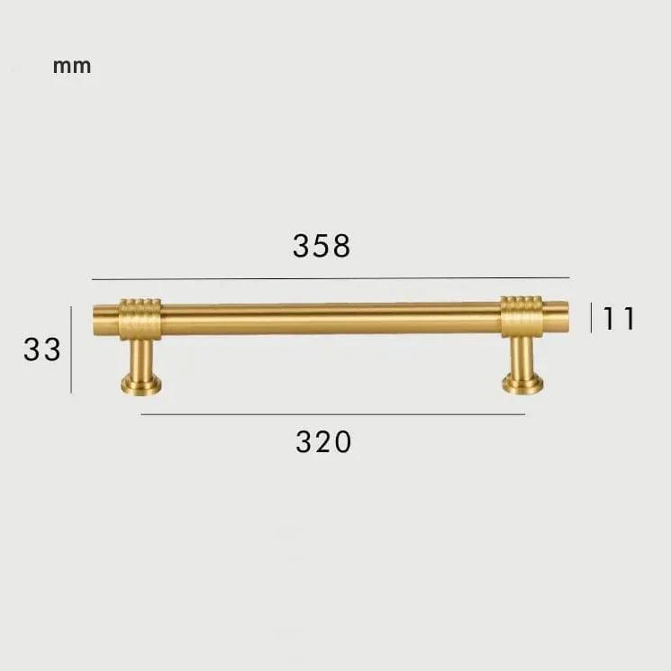 DRIFT / Solid Brass Handle - Handle Shop Couture 