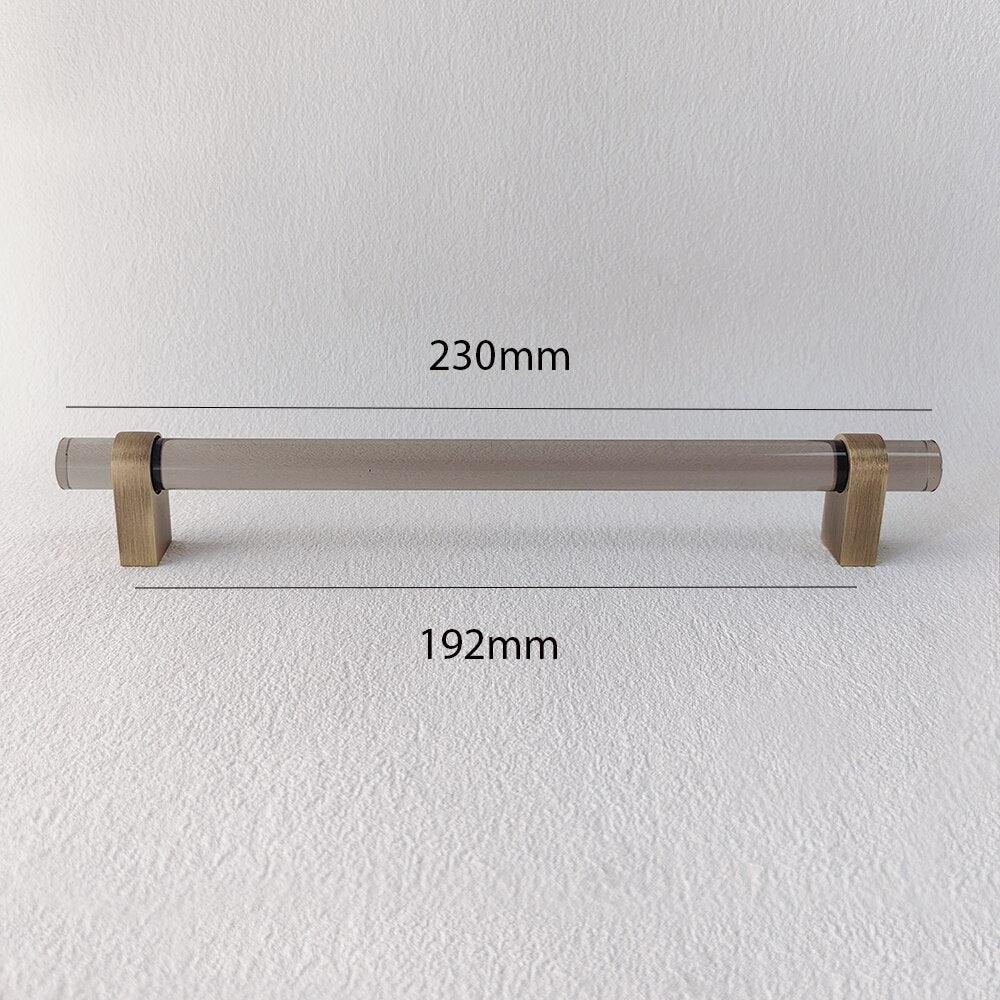 ELM / ACRYLIC & BRASS HANDLES - Handle Shop Couture 