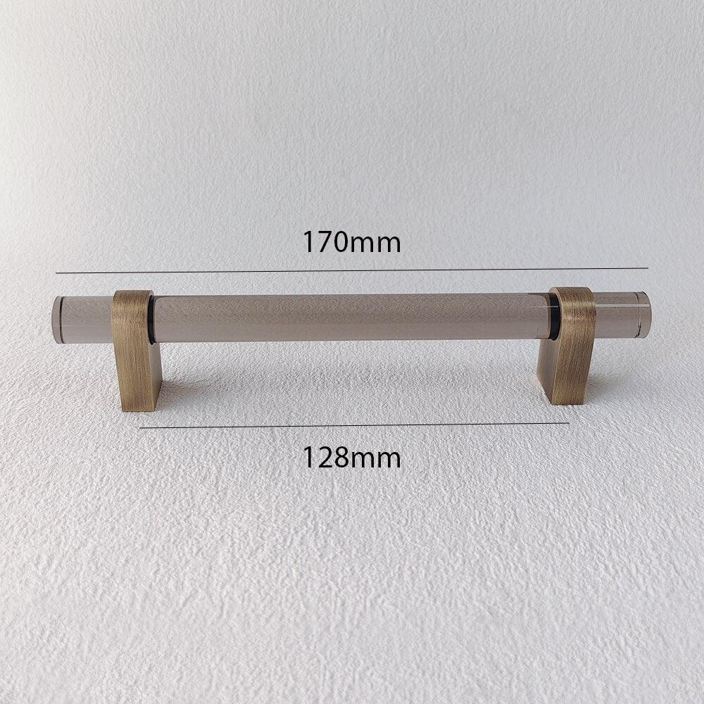 ELM / ACRYLIC & BRASS HANDLES - Handle Shop Couture 