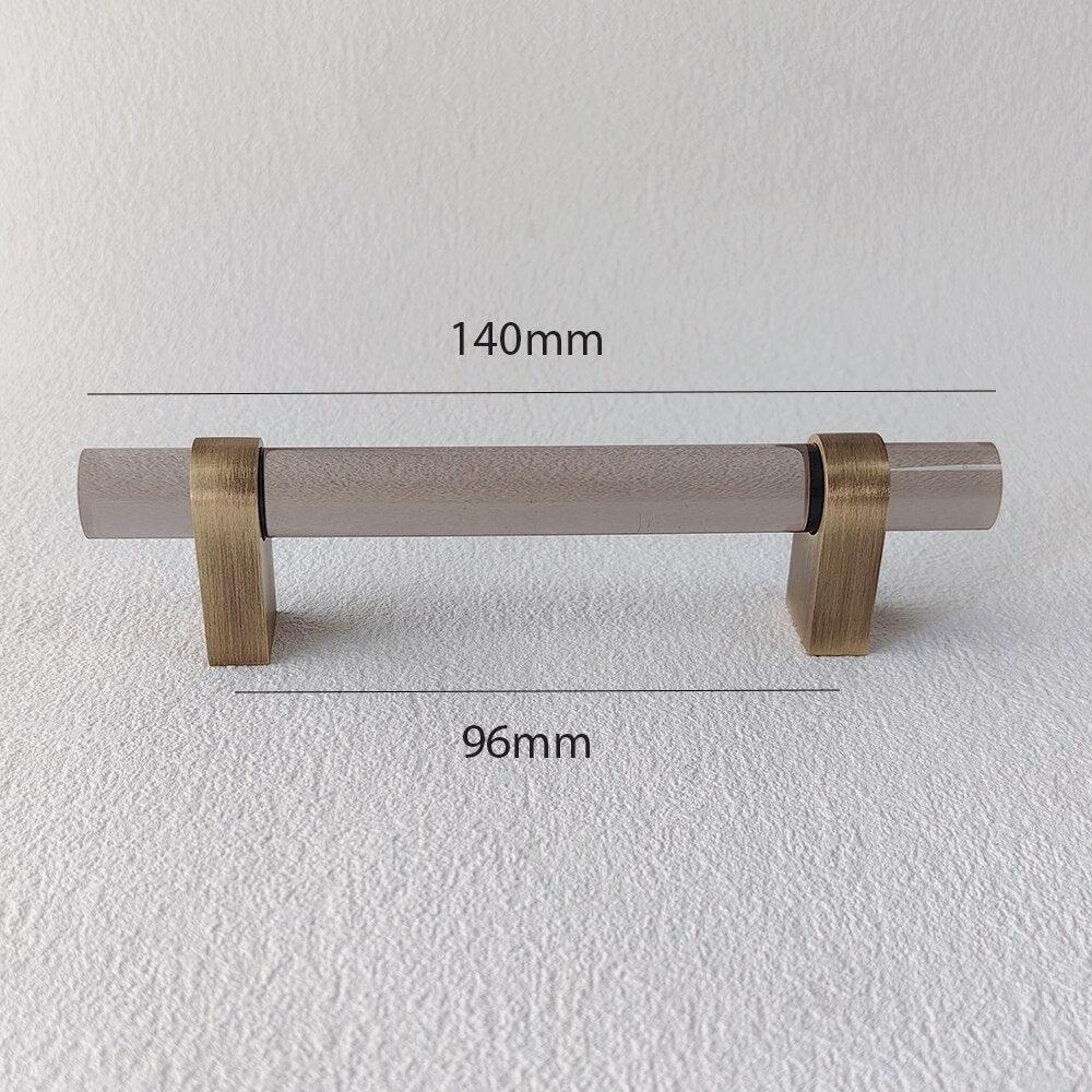ELM / ACRYLIC & BRASS HANDLES - Handle Shop Couture 