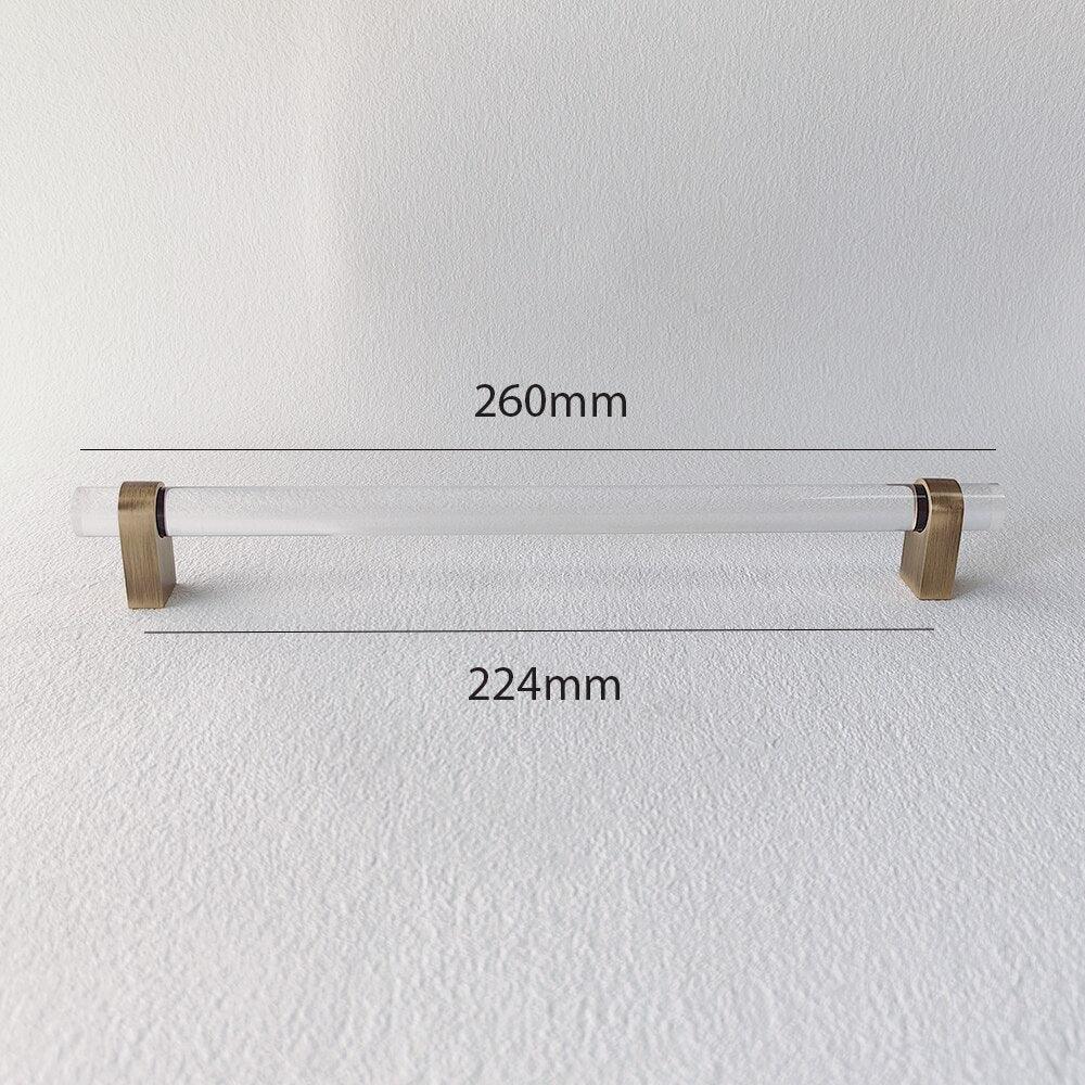 ELM / ACRYLIC & BRASS HANDLES - Handle Shop Couture 