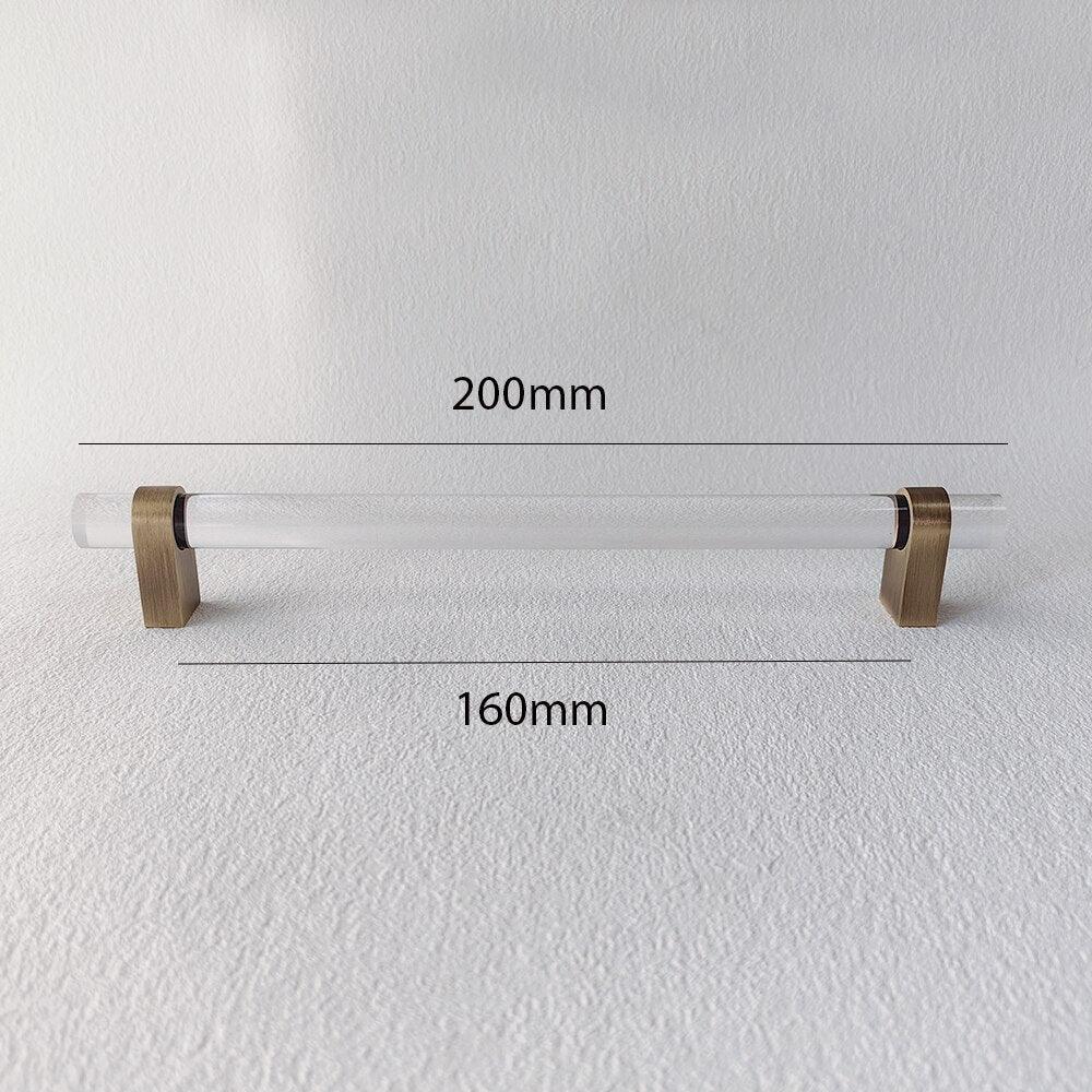 ELM / ACRYLIC & BRASS HANDLES - Handle Shop Couture 