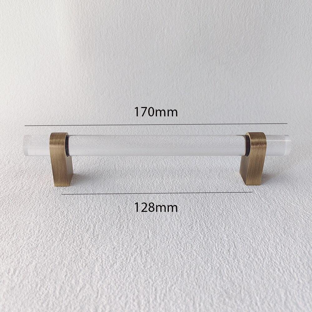 ELM / ACRYLIC & BRASS HANDLES - Handle Shop Couture 