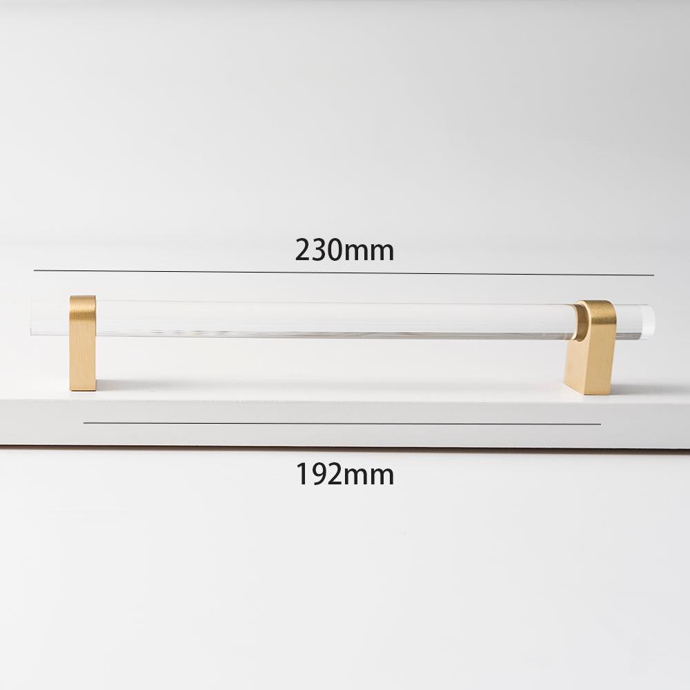 ELM / ACRYLIC & BRASS HANDLES - Handle Shop Couture 
