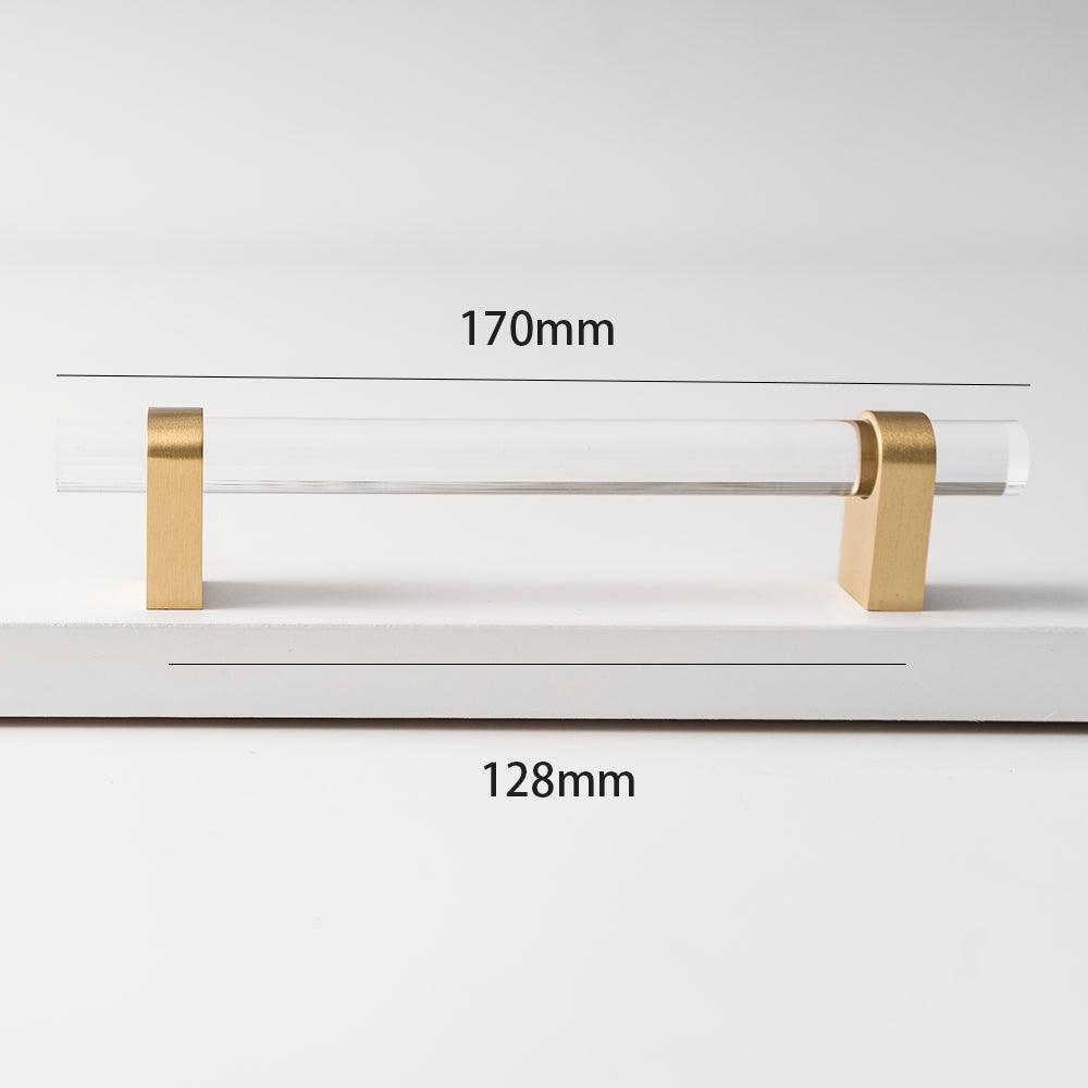 ELM / ACRYLIC & BRASS HANDLES - Handle Shop Couture 