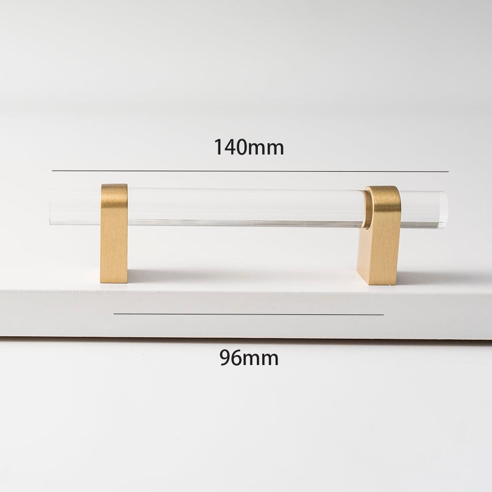 ELM / ACRYLIC & BRASS HANDLES - Handle Shop Couture 