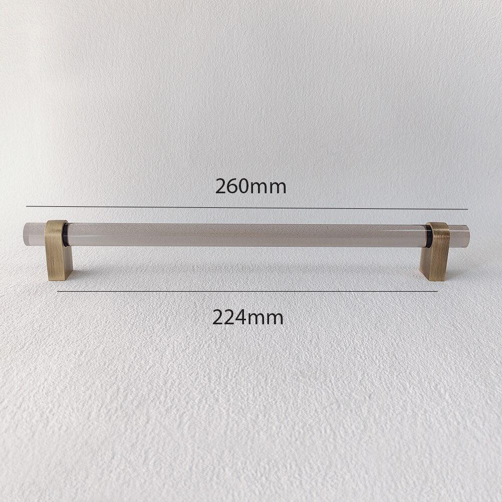 ELM / ACRYLIC & BRASS HANDLES - Handle Shop Couture 