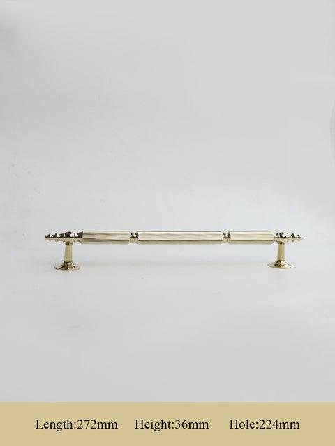 GUARDIA / SOLID BRASS HANDLES / LINEAR KNURL - Handle Shop Couture 