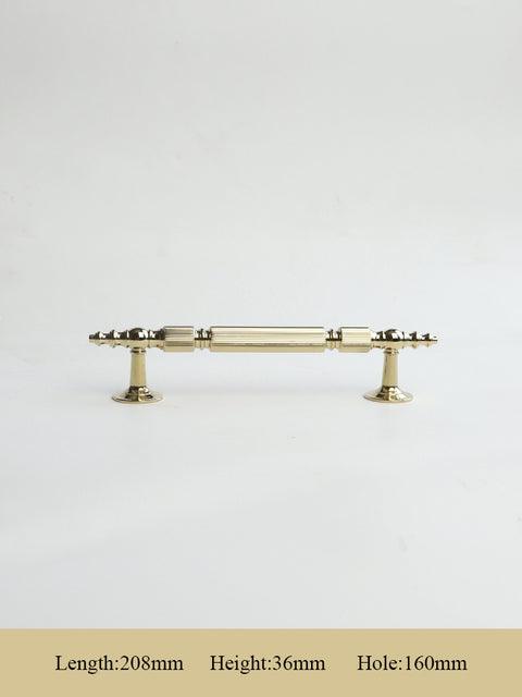 GUARDIA / SOLID BRASS HANDLES / LINEAR KNURL - Handle Shop Couture 