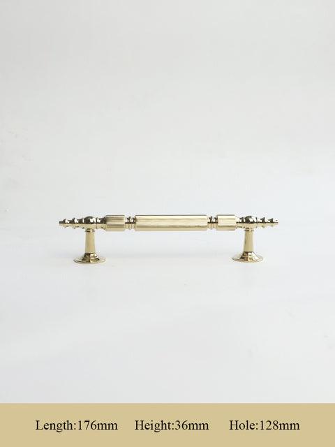 GUARDIA / SOLID BRASS HANDLES / LINEAR KNURL - Handle Shop Couture 