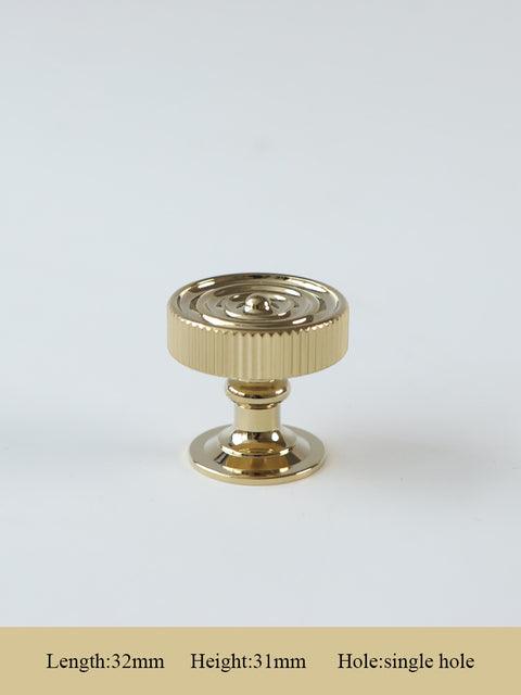 GUARDIA / SOLID BRASS HANDLES / LINEAR KNURL - Handle Shop Couture 
