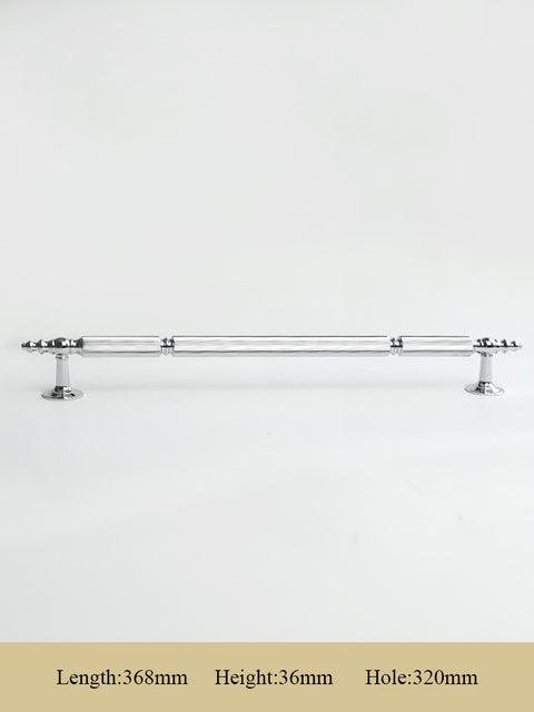GUARDIA / SOLID BRASS HANDLES / LINEAR KNURL - Handle Shop Couture 