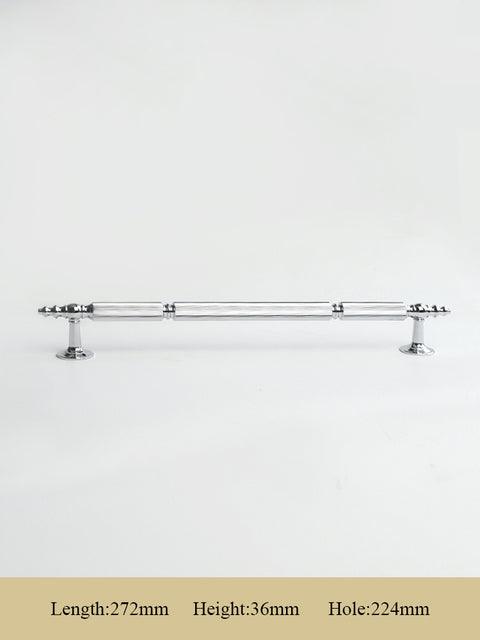 GUARDIA / SOLID BRASS HANDLES / LINEAR KNURL - Handle Shop Couture 