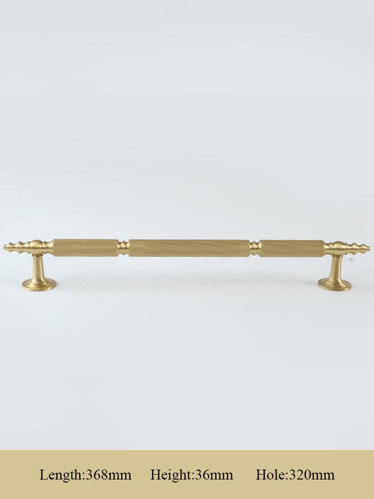 GUARDIA / SOLID BRASS HANDLES / LINEAR KNURL - Handle Shop Couture 