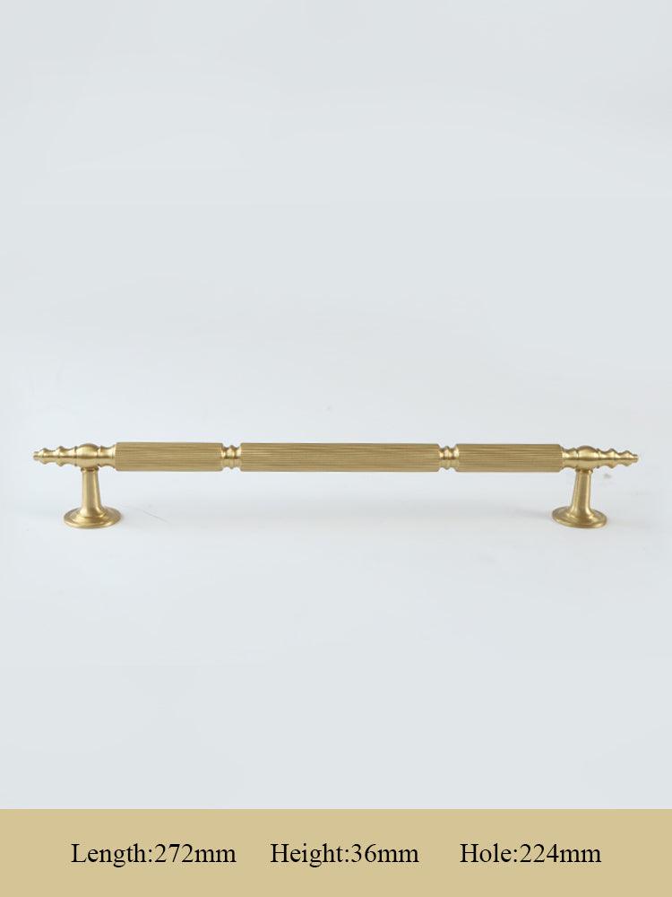 GUARDIA / SOLID BRASS HANDLES / LINEAR KNURL - Handle Shop Couture 