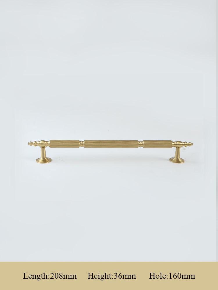 GUARDIA / SOLID BRASS HANDLES / LINEAR KNURL - Handle Shop Couture 