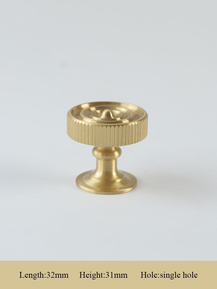 GUARDIA / SOLID BRASS HANDLES / LINEAR KNURL - Handle Shop Couture 