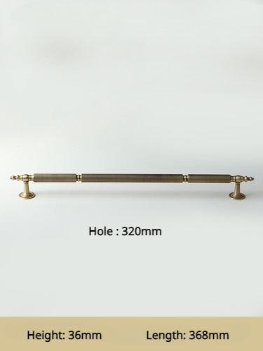 GUARDIA / SOLID BRASS HANDLES / LINEAR KNURL - Handle Shop Couture 