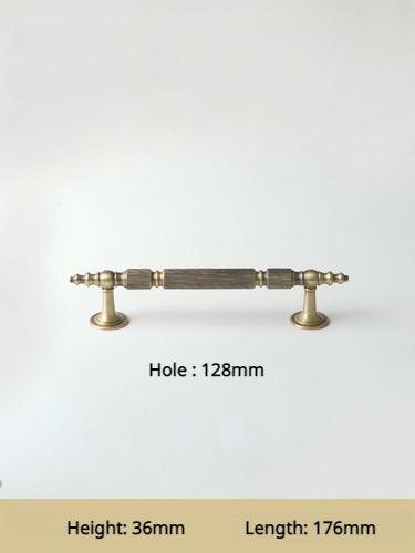 GUARDIA / SOLID BRASS HANDLES / LINEAR KNURL - Handle Shop Couture 