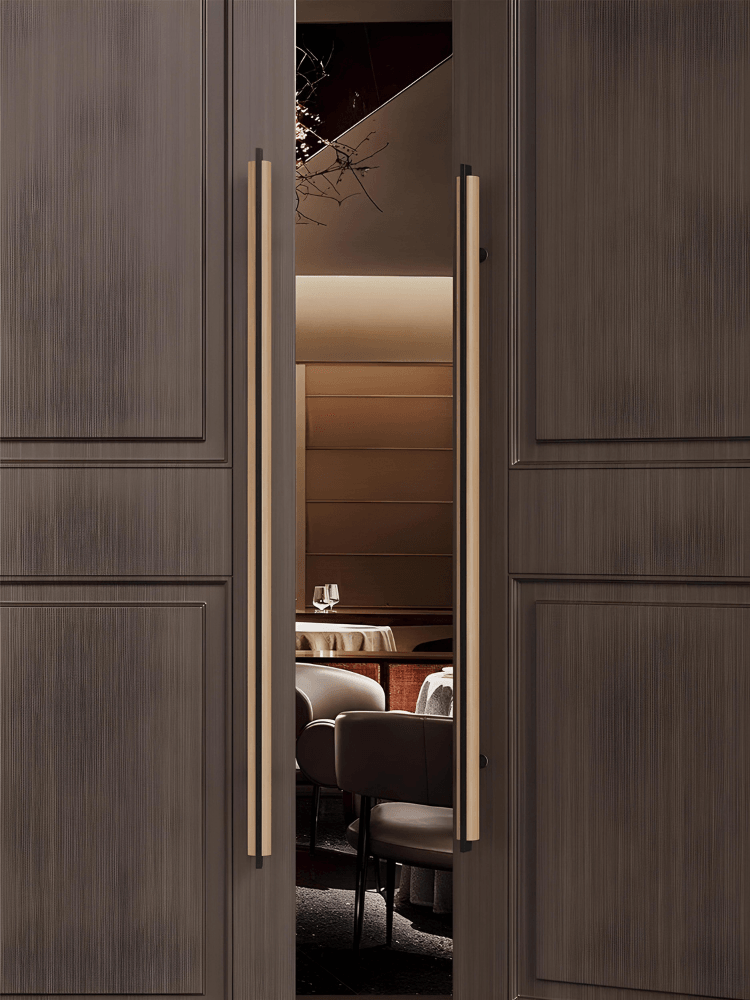 IRIS / Long Entrance Door Handles Push Pull - Handle Shop Couture 