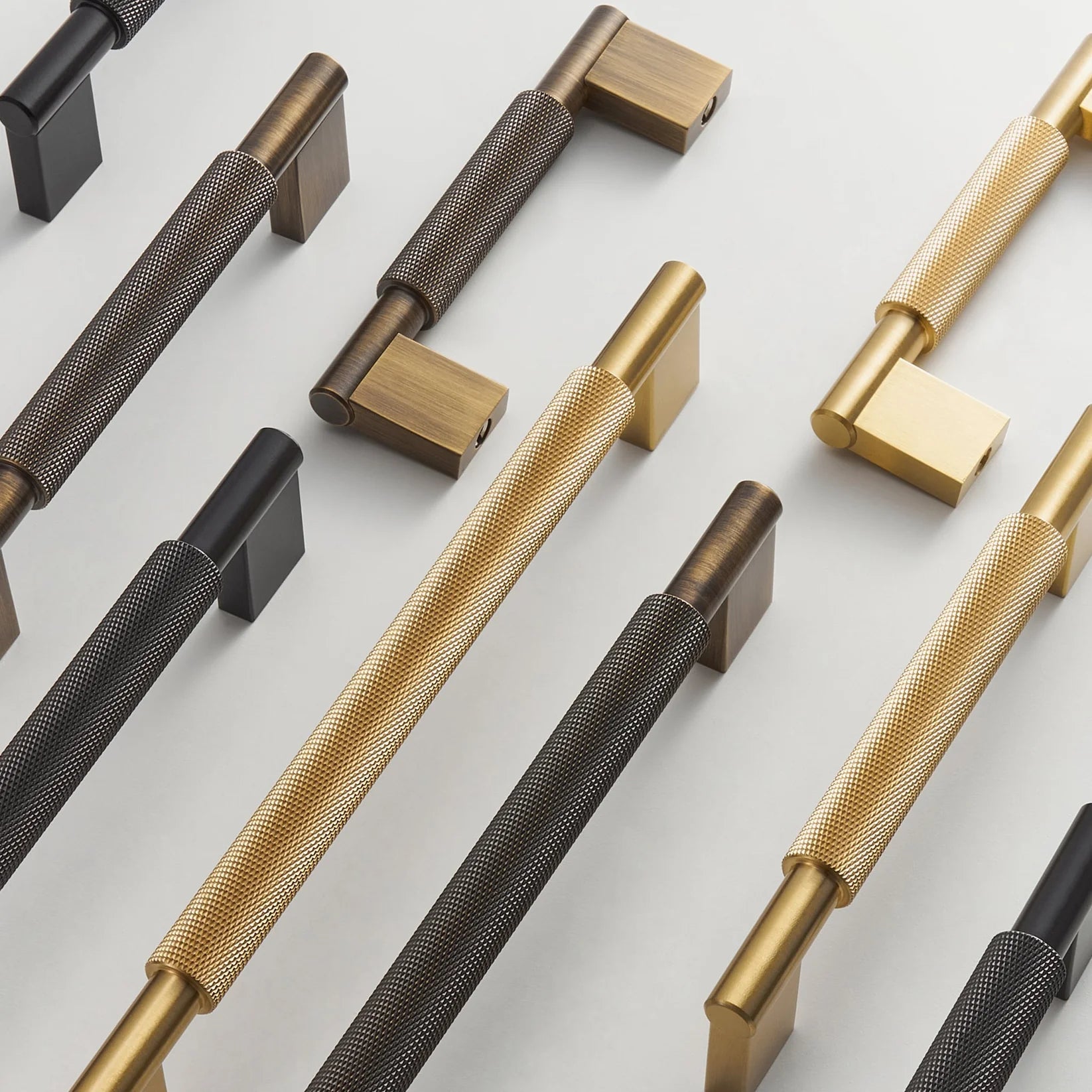 LACIE / Solid Brass Knurled Handles
