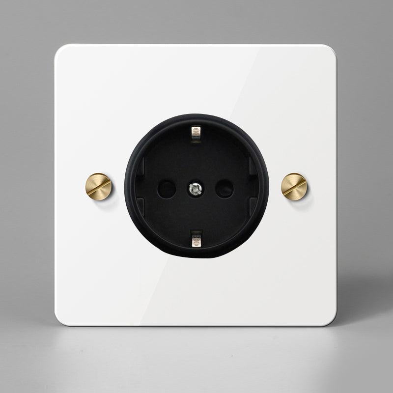 KOST / POWER OUTLET / WHITE BRASS - Handle Shop Couture 