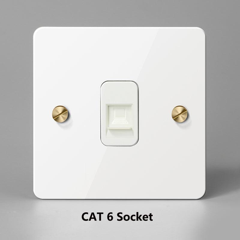 KOST / POWER OUTLET / WHITE BRASS - Handle Shop Couture 