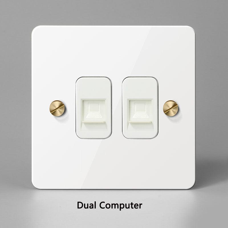 KOST / White Brass Power Outlet | Handle Shop Couture - Handle Shop Couture