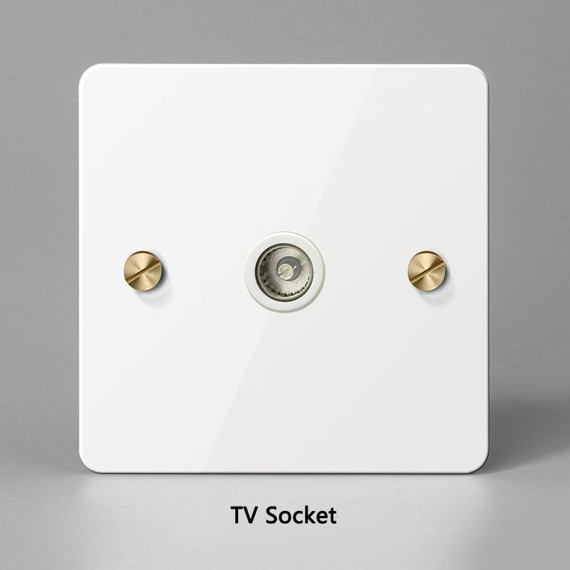 KOST / POWER OUTLET / WHITE BRASS - Handle Shop Couture 