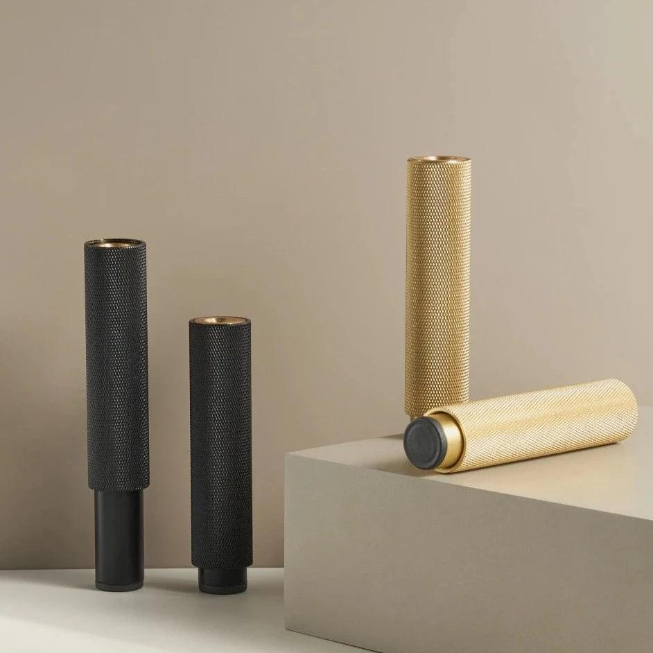 LACIE / Solid Knurled Brass Furniture Legs - Handle Shop Couture 