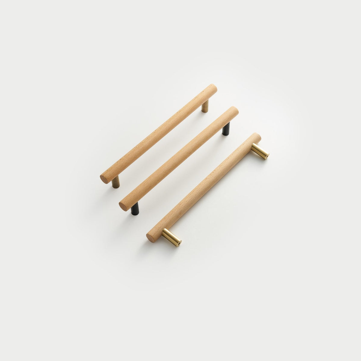 PILIO beech wood door pulls flat lay