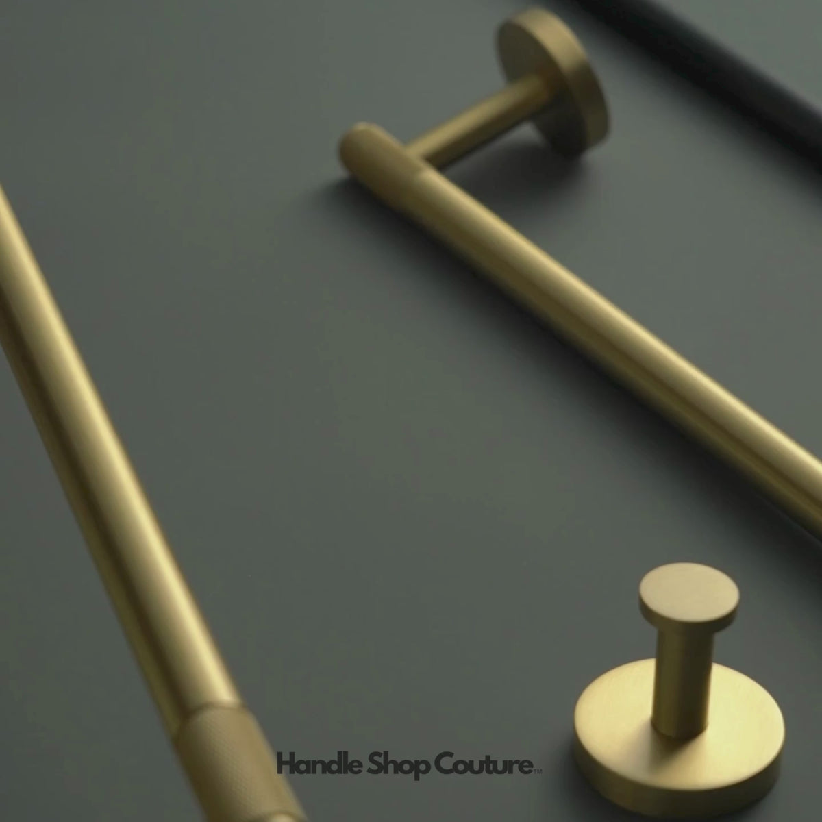 EARL Accesorios de baño de latón macizo moleteado