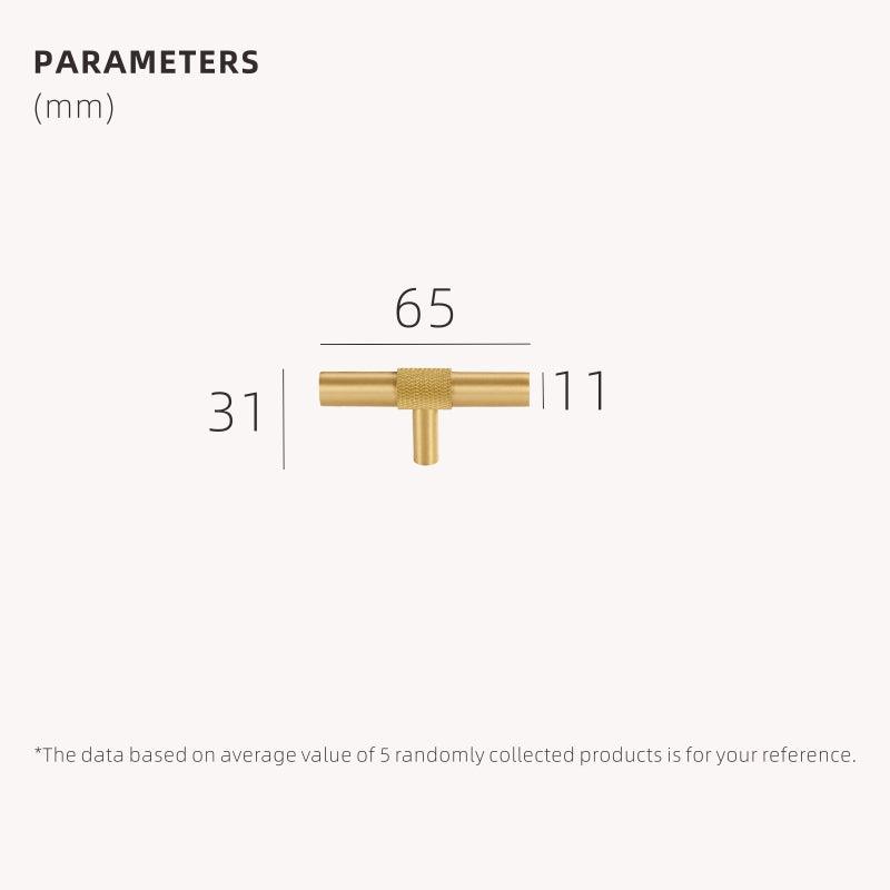 PYRGOS / SOLID BRASS HANDLES / KNURLED - Handle Shop Couture 