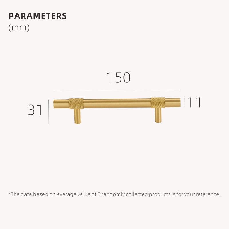 PYRGOS / SOLID BRASS HANDLES / KNURLED - Handle Shop Couture 