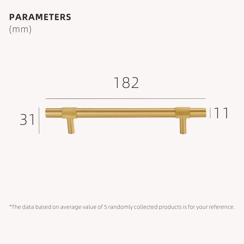 PYRGOS / SOLID BRASS HANDLES / KNURLED - Handle Shop Couture 