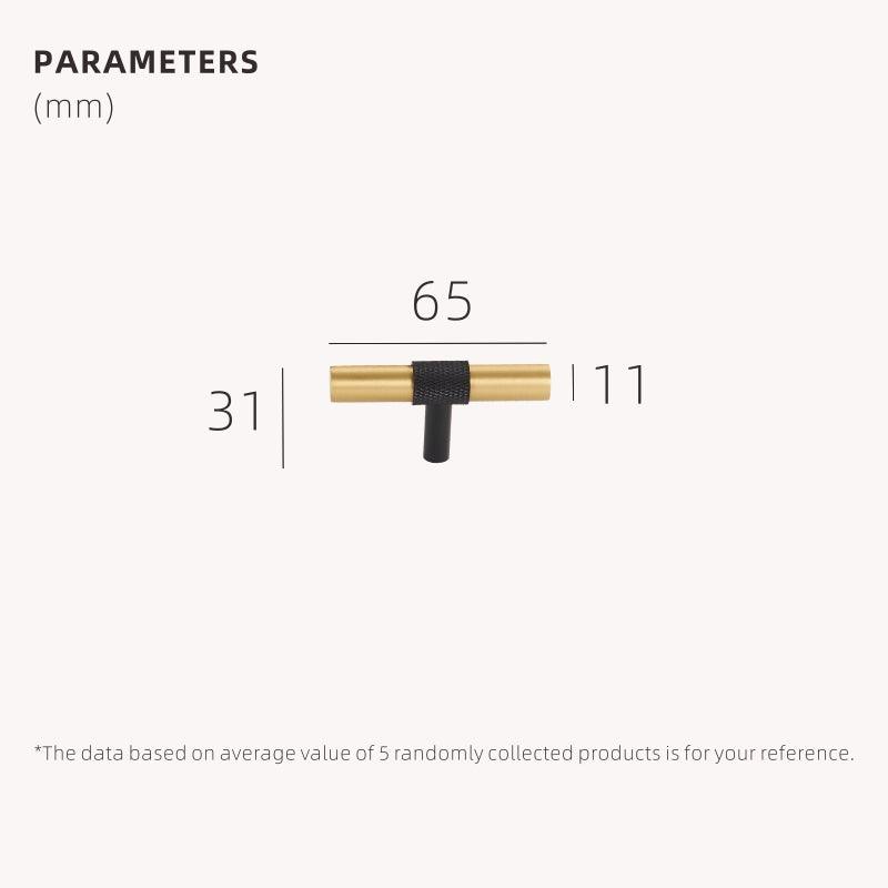 PYRGOS / SOLID BRASS HANDLES / KNURLED - Handle Shop Couture 