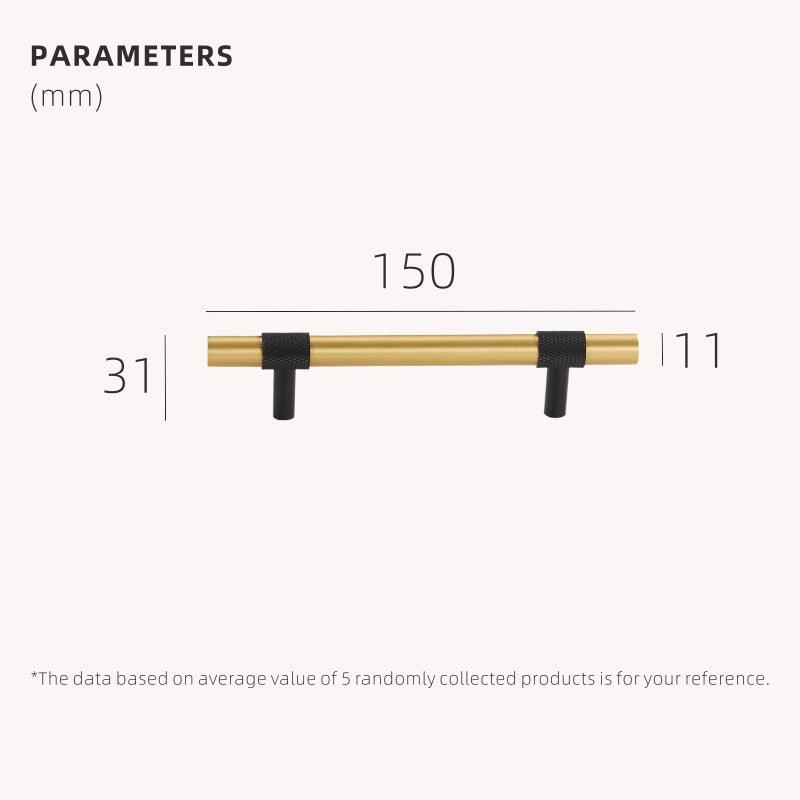 PYRGOS / SOLID BRASS HANDLES / KNURLED - Handle Shop Couture 