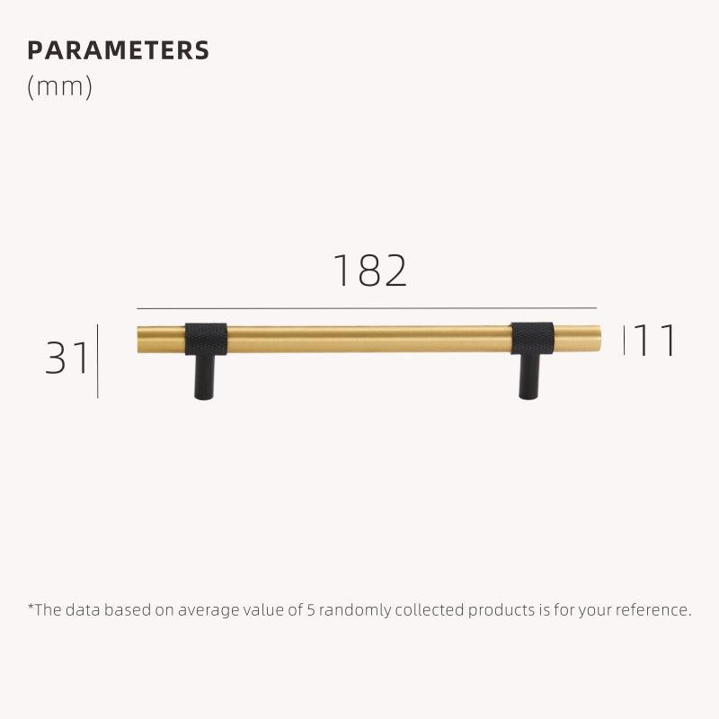 PYRGOS / SOLID BRASS HANDLES / KNURLED - Handle Shop Couture 