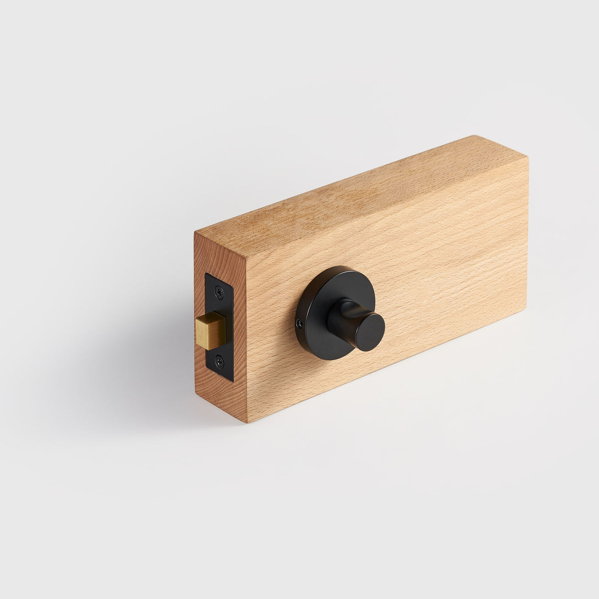 SIFNOS thumbturn side and bolt in Matte Black, 52mm rose