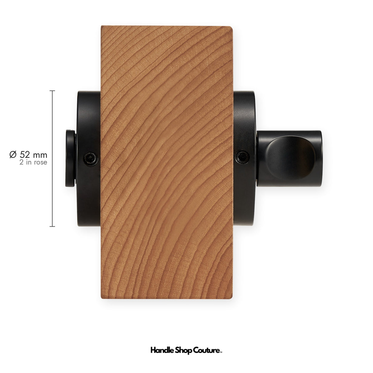 SIFNOS privacy thumbturn and emergency release without deadbolt, 52mm round rose, Matte Black