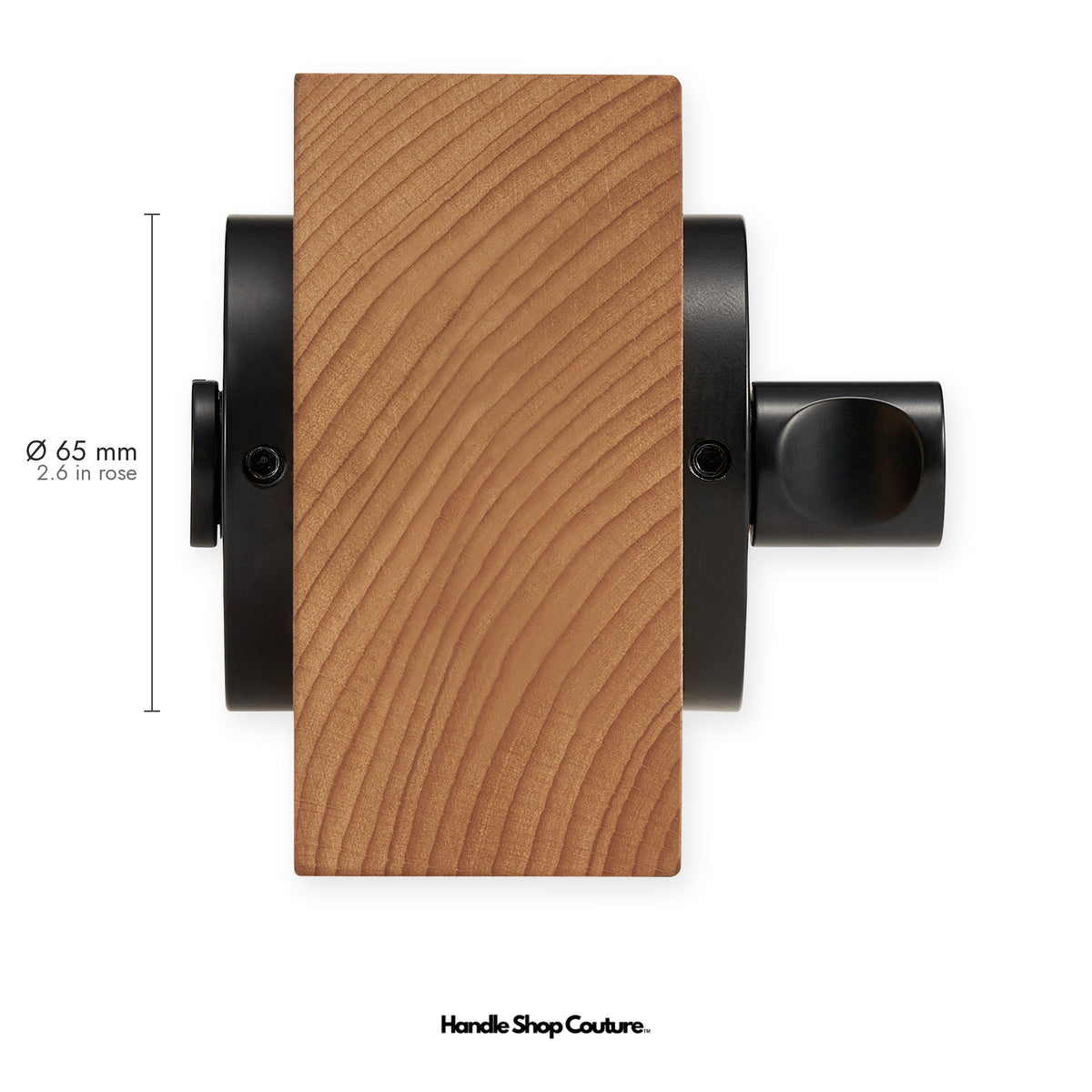 SIFNOS privacy thumbturn and emergency release without deadbolt, 65mm round rose, Matte Black