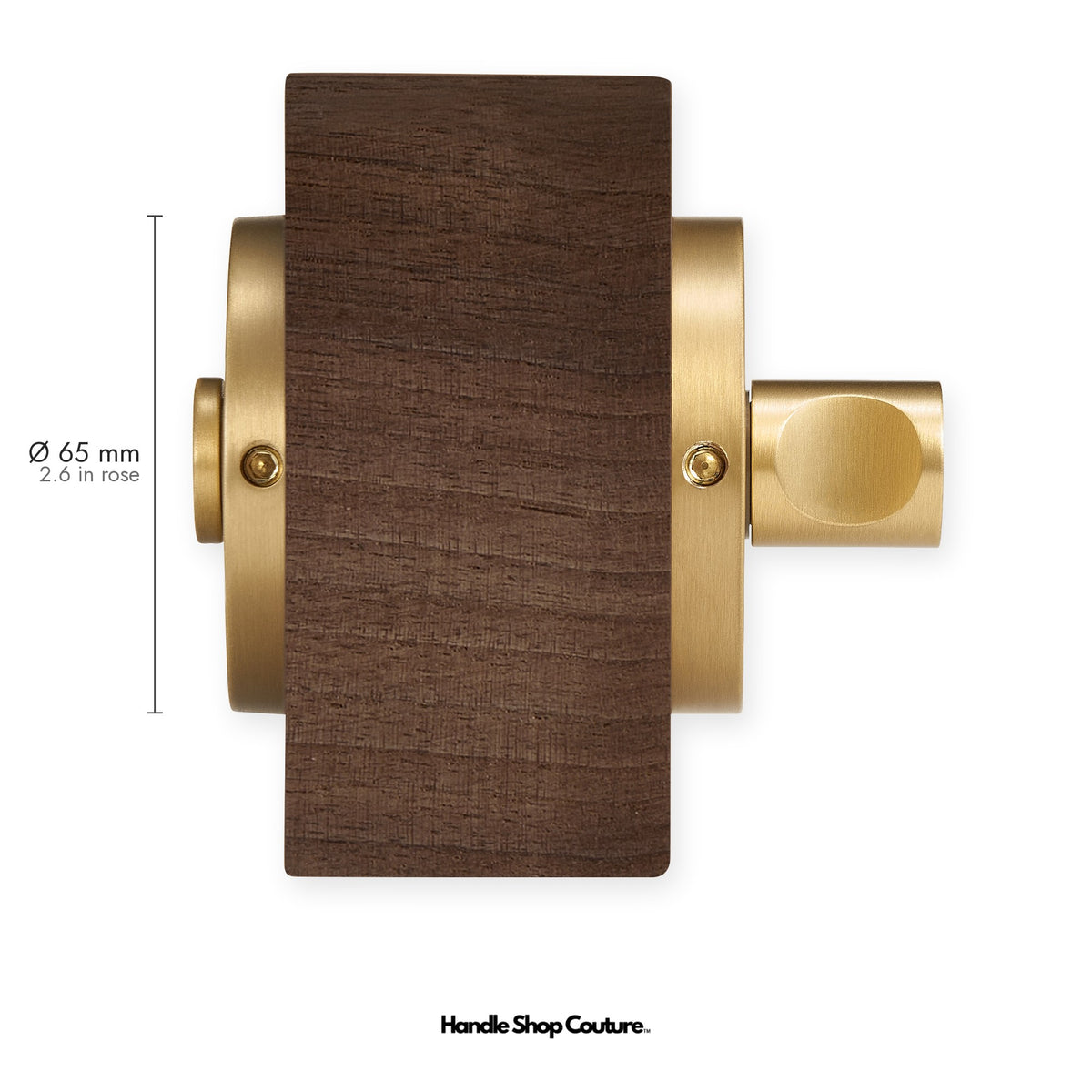 SIFNOS privacy thumbturn and emergency release without deadbolt, 65mm round rose, Satin Brass