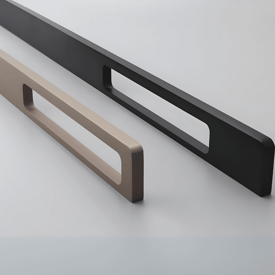 Pull Handle Server Rack YAMA / Long Cabinet Pull Handles in Champagne Gold - Handle Shop Couture